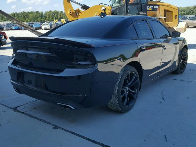 2C3CDXHG1HH536947 - 2017 DODGE CHARGER SX BLACK photo 4