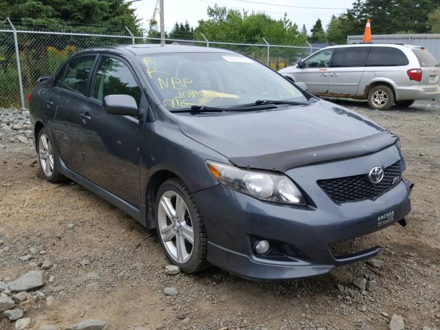 2T1BE4EE1AC031027 - 2010 TOYOTA COROLLA XR GRAY photo 1