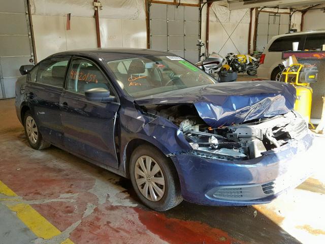 3VW1K7AJ1BM386780 - 2011 VOLKSWAGEN JETTA BASE BLUE photo 1