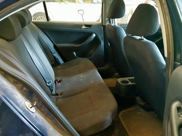 3VW1K7AJ1BM386780 - 2011 VOLKSWAGEN JETTA BASE BLUE photo 6