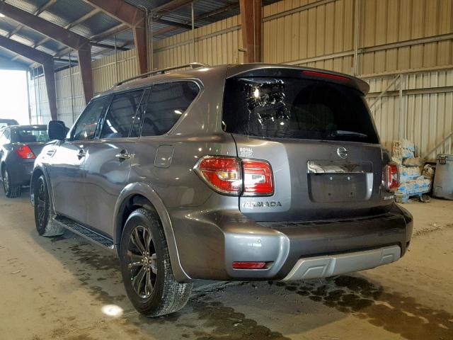 JN8AY2NF3H9301752 - 2017 NISSAN ARMADA PLA GRAY photo 3