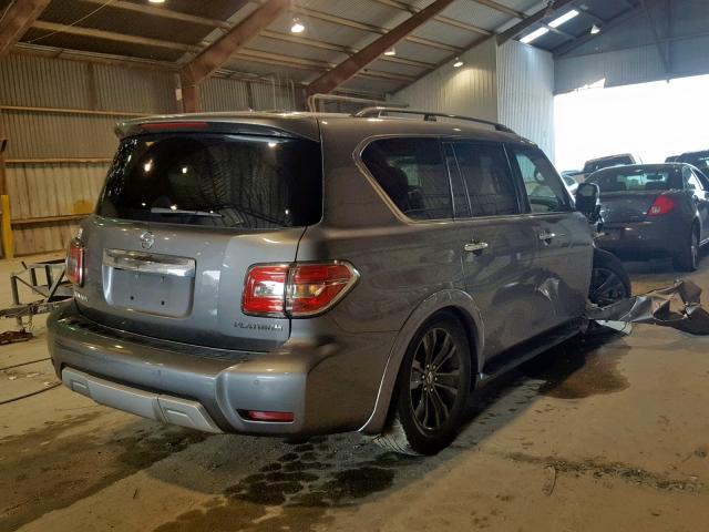 JN8AY2NF3H9301752 - 2017 NISSAN ARMADA PLA GRAY photo 4