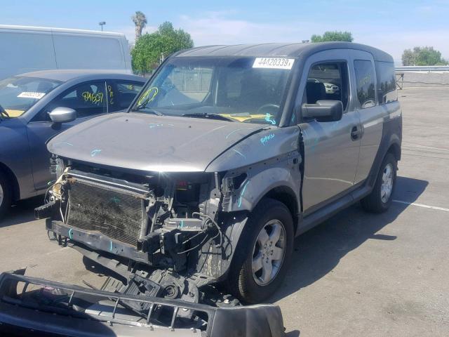 5J6YH28695L005472 - 2005 HONDA ELEMENT EX GRAY photo 2