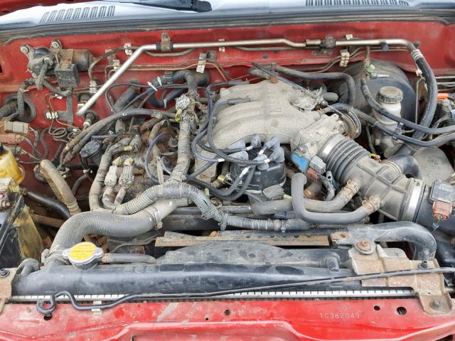 1N6ED27YX1C382049 - 2001 NISSAN FRONTIER C RED photo 7