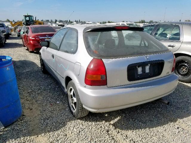 2HGEJ6421WH103256 - 1998 HONDA CIVIC CX SILVER photo 3