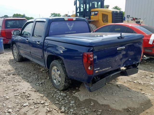 1GCDSCFE8B8136395 - 2011 CHEVROLET COLORADO L BLUE photo 3