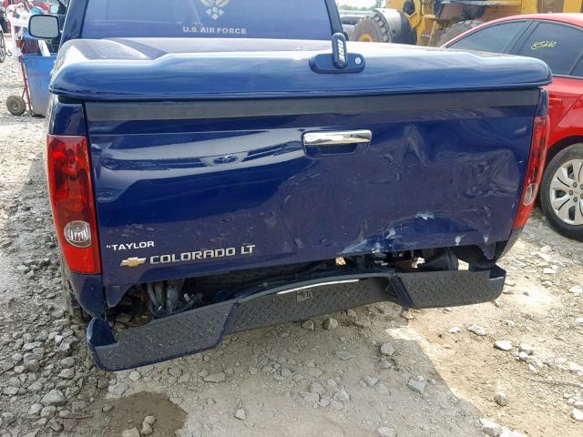 1GCDSCFE8B8136395 - 2011 CHEVROLET COLORADO L BLUE photo 9