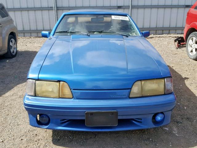 1FABP40E9JF157277 - 1988 FORD MUSTANG LX BLUE photo 10