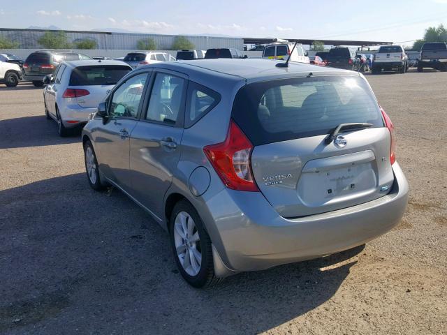 3N1CE2CP0EL373457 - 2014 NISSAN VERSA NOTE SILVER photo 3