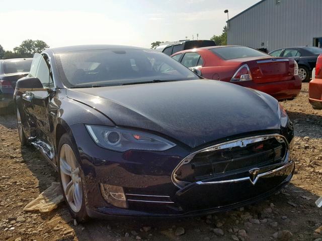 5YJSA1H16EFP52187 - 2014 TESLA MODEL S Mavi foto 1