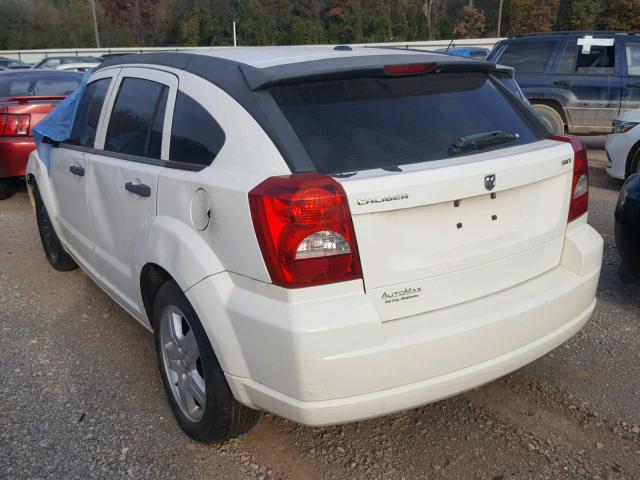 1B3HB48B28D651517 - 2008 DODGE CALIBER SX WHITE photo 3