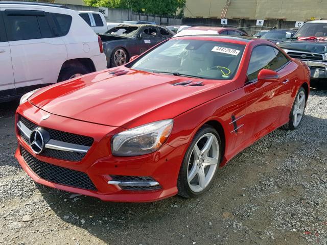 WDDJK6FA9GF038292 - 2016 MERCEDES-BENZ SL 400 RED photo 2