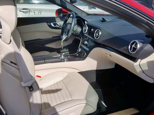 WDDJK6FA9GF038292 - 2016 MERCEDES-BENZ SL 400 RED photo 5