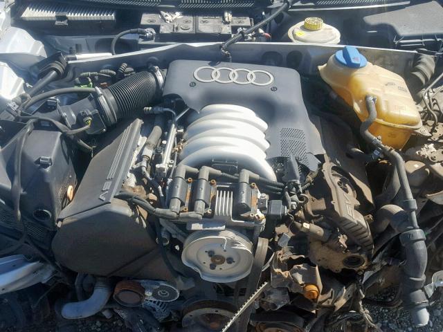 WAUEH64B91N163700 - 2001 AUDI A6 2.8 QUA SILVER photo 7