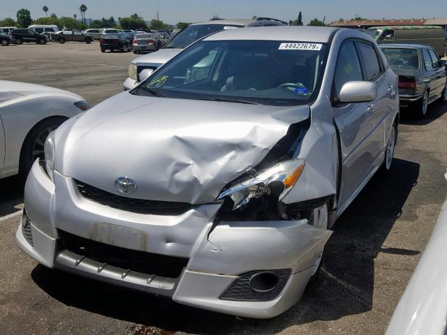 2T1KE40E79C016549 - 2009 TOYOTA COROLLA MA SILVER photo 2