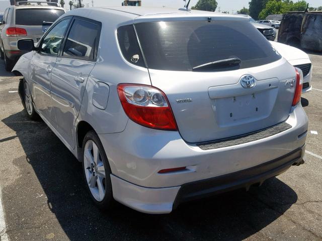 2T1KE40E79C016549 - 2009 TOYOTA COROLLA MA SILVER photo 3