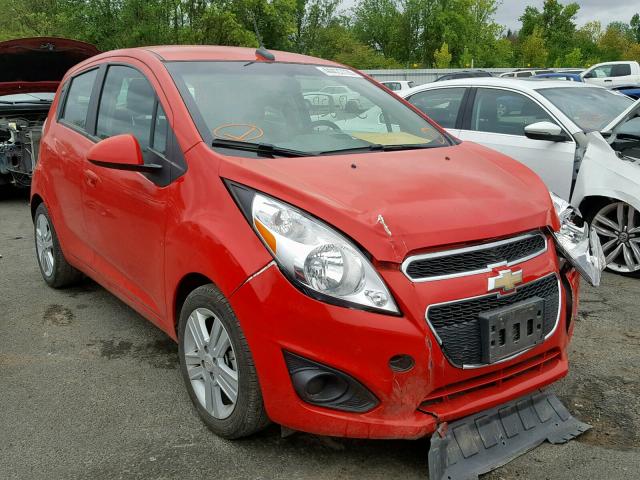 KL8CA6S9XEC575035 - 2014 CHEVROLET SPARK LS RED photo 1