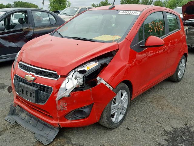 KL8CA6S9XEC575035 - 2014 CHEVROLET SPARK LS RED photo 2