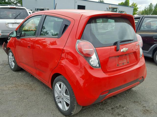 KL8CA6S9XEC575035 - 2014 CHEVROLET SPARK LS RED photo 3