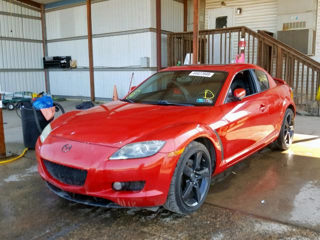 JM1FE173740102659 - 2004 MAZDA RX8 RED photo 2