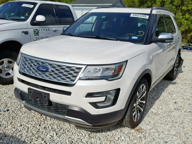 1FM5K8HTXGGC71190 - 2016 FORD EXPLORER P WHITE photo 2