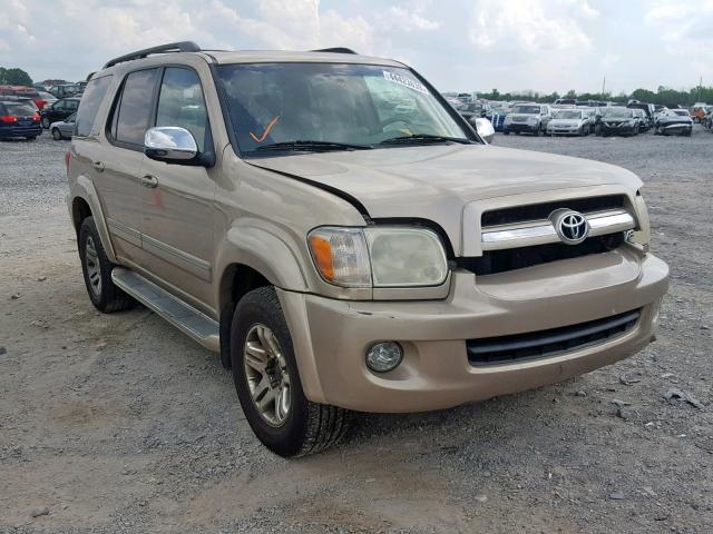 5TDBT48A97S285650 - 2007 TOYOTA SEQUOIA LI GOLD photo 1