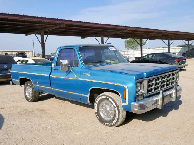 CCL447S131298 - 1977 CHEVROLET K SER 1500 BLUE photo 1