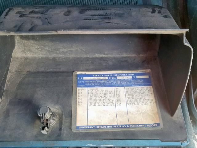 CCL447S131298 - 1977 CHEVROLET K SER 1500 BLUE photo 9