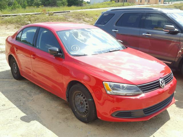 3VW2K7AJ7DM391991 - 2013 VOLKSWAGEN JETTA BASE RED photo 1