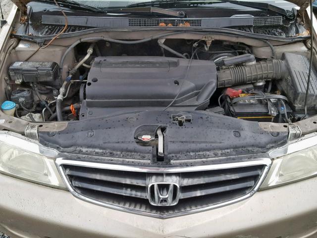 5FNRL18524B133676 - 2004 HONDA ODYSSEY LX GOLD photo 7