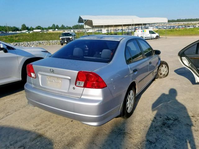 2HGES16394H553207 - 2004 HONDA CIVIC DX V SILVER photo 4