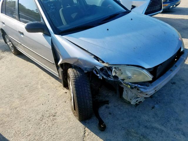 2HGES16394H553207 - 2004 HONDA CIVIC DX V SILVER photo 9