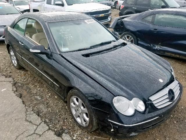 WDBTJ65J54F111014 - 2004 MERCEDES-BENZ CLK 320C BLACK photo 1