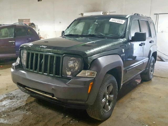 1J4PN3GK5AW148369 - 2010 JEEP LIBERTY RE GREEN photo 2