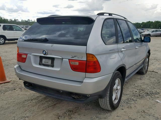 5UXFA53553LV77376 - 2003 BMW X5 3.0I SILVER photo 4