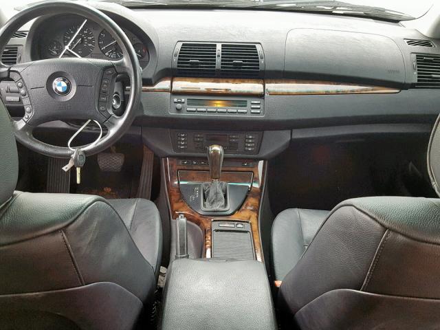 5UXFA53553LV77376 - 2003 BMW X5 3.0I SILVER photo 9