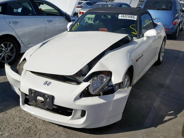 JHMAP21447S004160 - 2007 HONDA S2000 WHITE photo 2