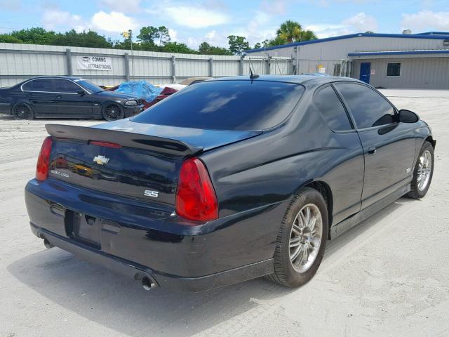 2G1WL16CX69230709 - 2006 CHEVROLET MONTE CARL BLACK photo 4