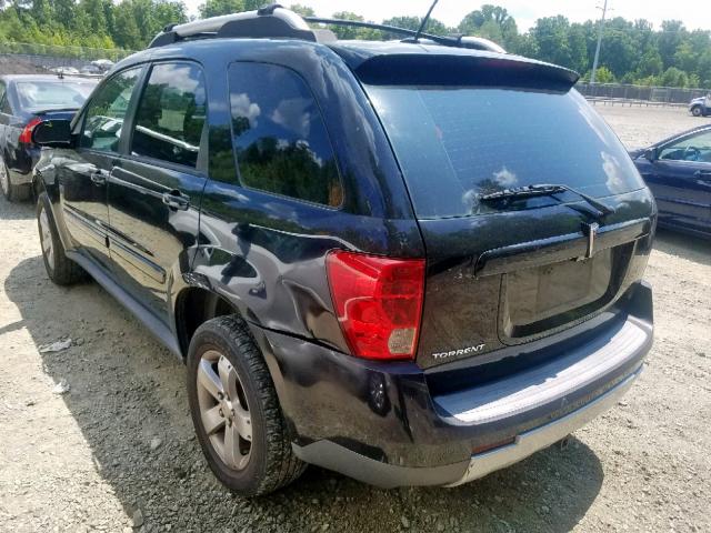 2CKDL63F476078299 - 2007 PONTIAC TORRENT BLACK photo 3