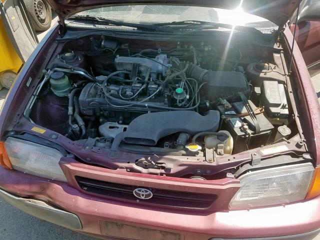 JT2EL56D5S0049159 - 1995 TOYOTA TERCEL DX MAROON photo 7