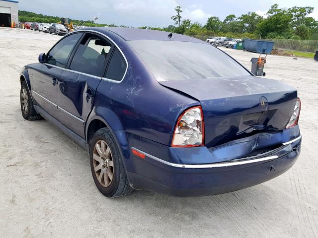 WVWRH63B62P290867 - 2002 VOLKSWAGEN PASSAT GLX 蓝色 照片 3