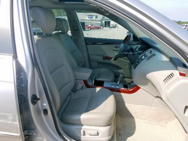 KMHFC46F87A164293 - 2007 HYUNDAI AZERA SE SILVER photo 5