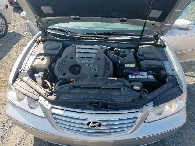 KMHFC46F87A164293 - 2007 HYUNDAI AZERA SE SILVER photo 7