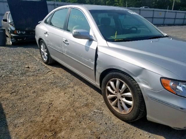 KMHFC46F87A164293 - 2007 HYUNDAI AZERA SE SILVER photo 9