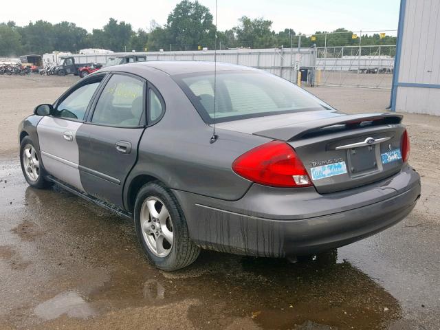 1FAFP55U22G183190 - 2002 FORD TAURUS SES GRAY photo 3