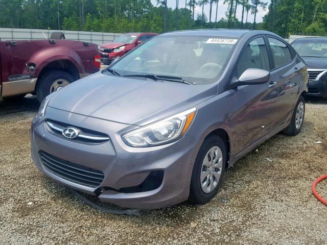 KMHCT4AE3HU182962 - 2017 HYUNDAI ACCENT SE GRAY photo 2