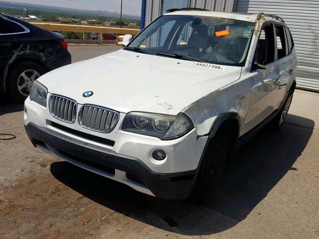 WBXPC9C44AWJ31507 - 2010 BMW X3 XDRIVE3 WHITE photo 2