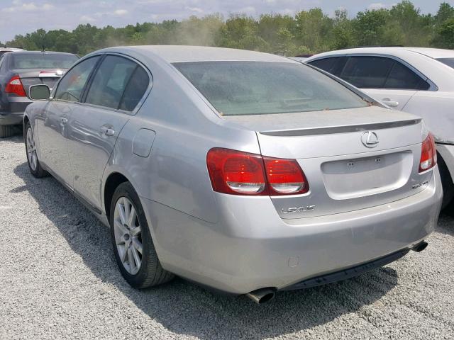 JTHBH96S765004216 - 2006 LEXUS GS 300 SILVER photo 3