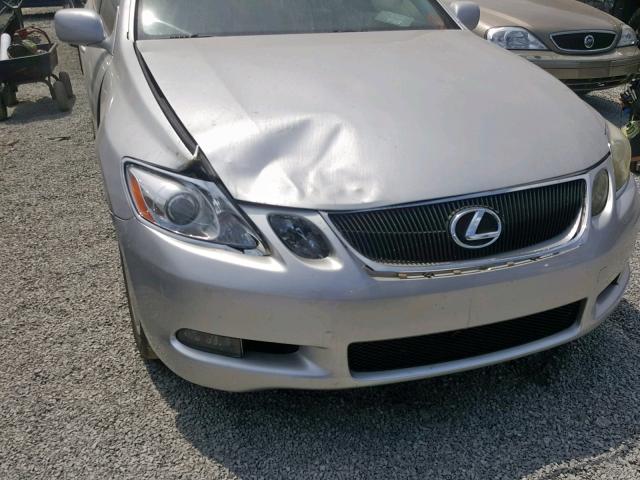 JTHBH96S765004216 - 2006 LEXUS GS 300 SILVER photo 9