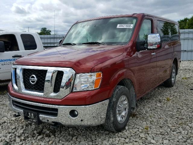 5BZAF0AA1JN851612 - 2018 NISSAN NV 3500 RED photo 2